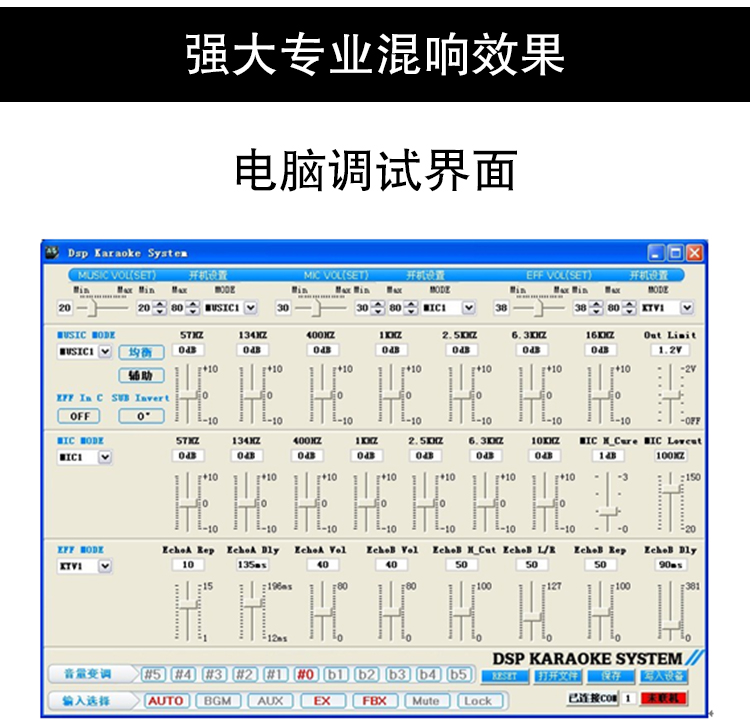 BK620-1蓝牙纯数字升降调专业KTV功放