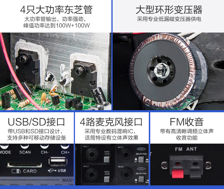 DS-1009蓝牙高级家用KTV功放